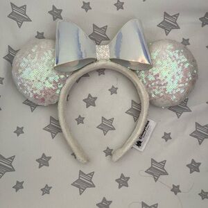 Iridescent Sequin Minnie Mouse Ears Headband